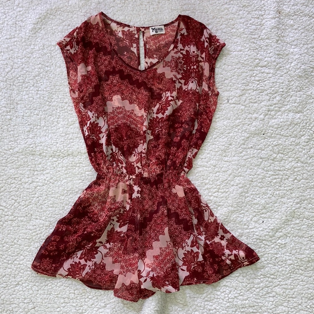 show me your Mumu Rowdy Romper Size X-Small